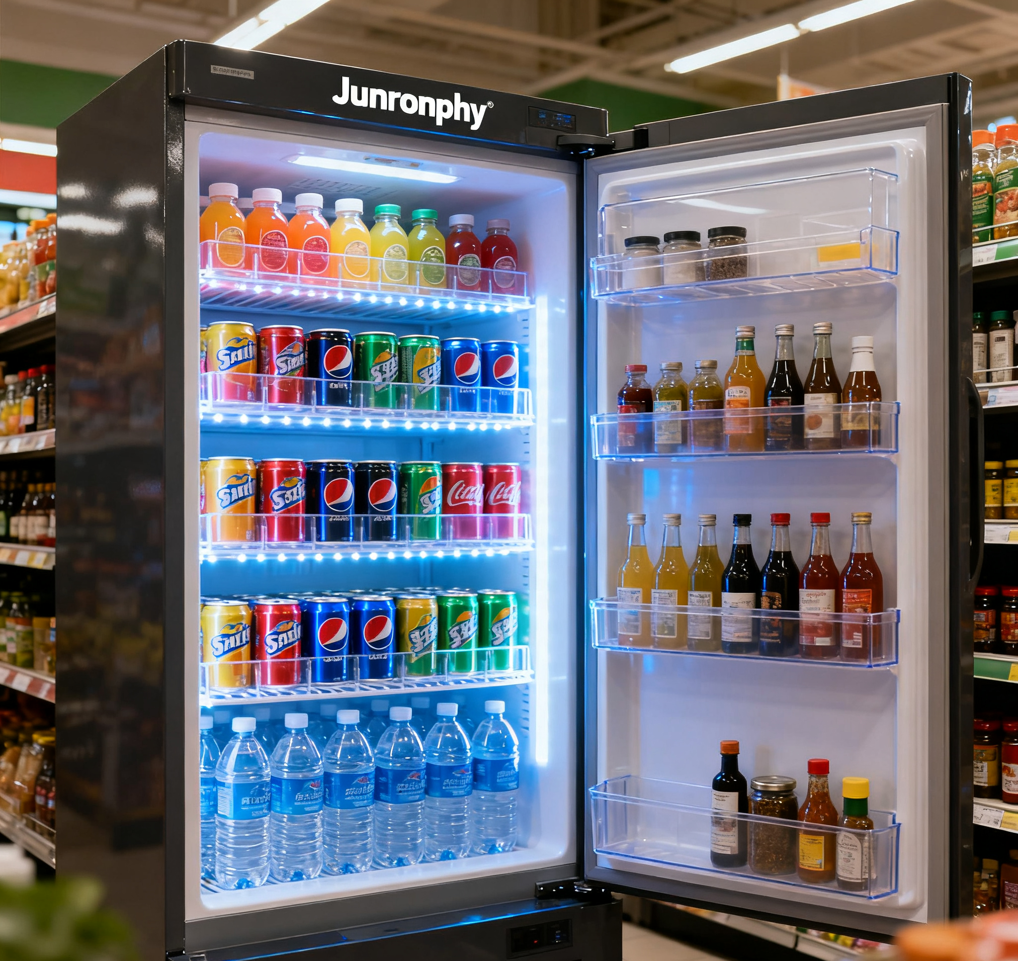 Classic Supermarket Beverage Refrigerator