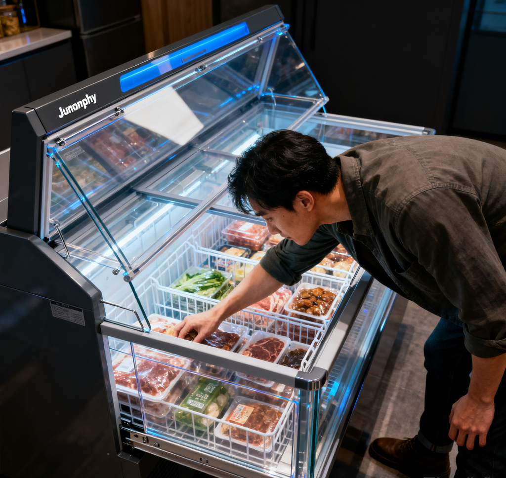 Standard supermarket freezer